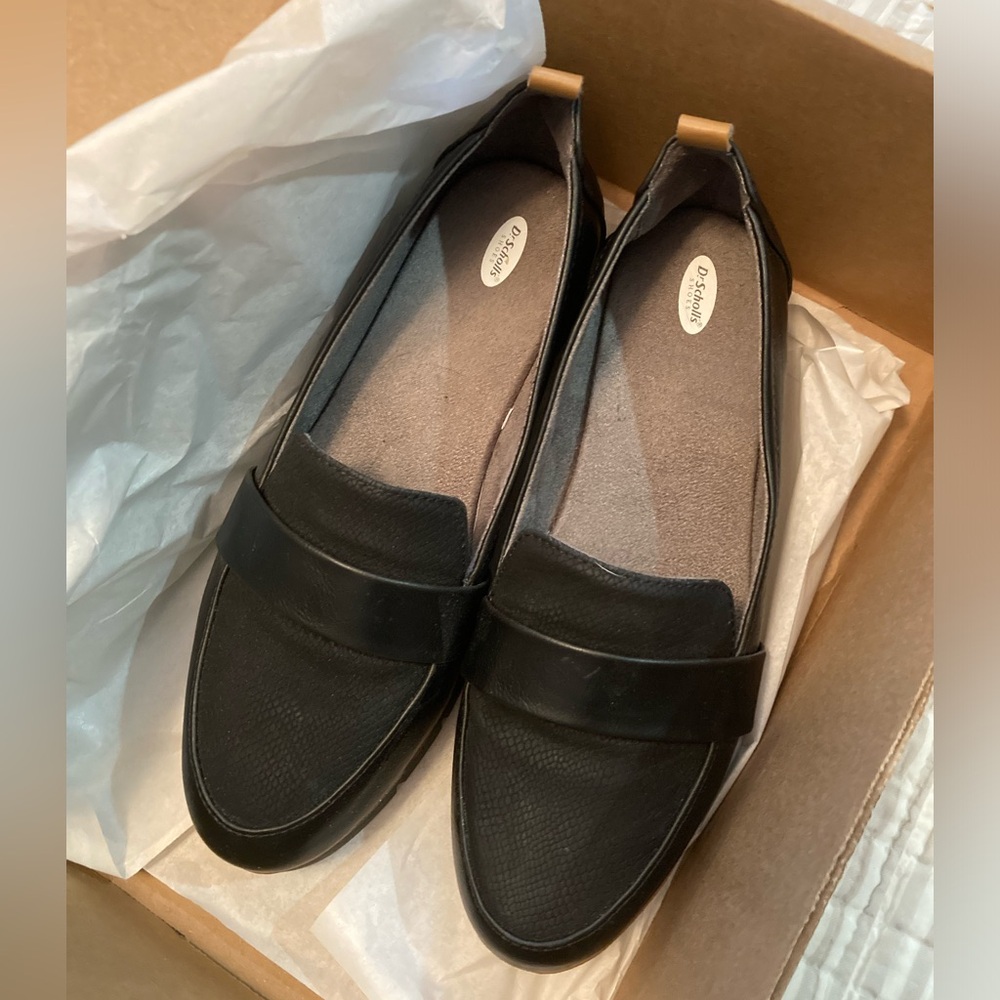 Dr. Scholl's Shoes Women's Webster Loafer black, 8W wide